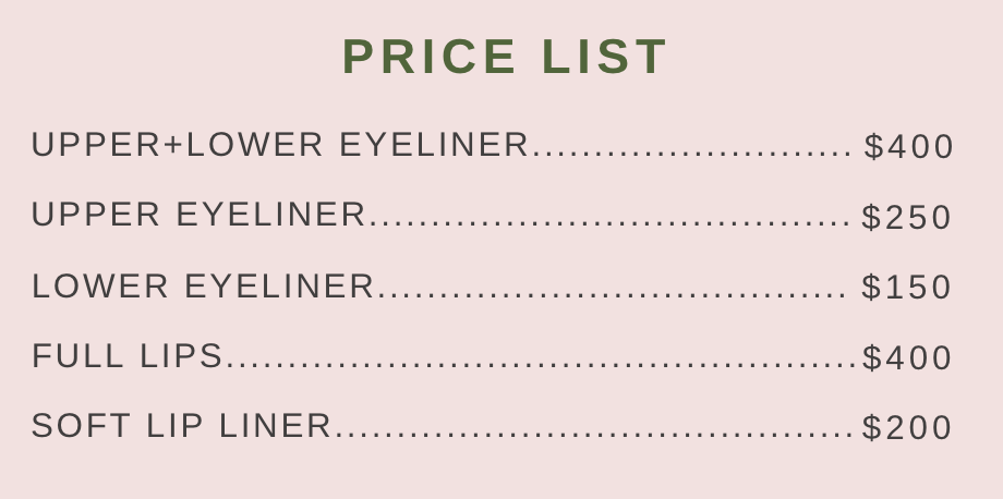 Makeup prices