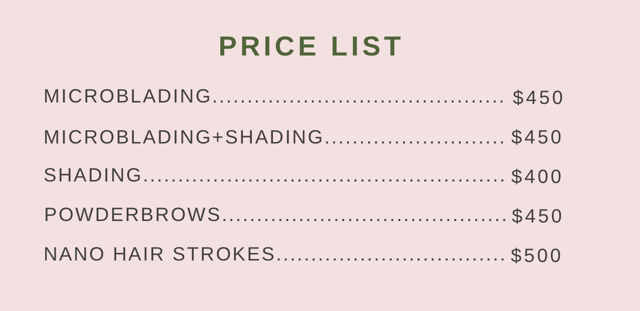 Microblading prices